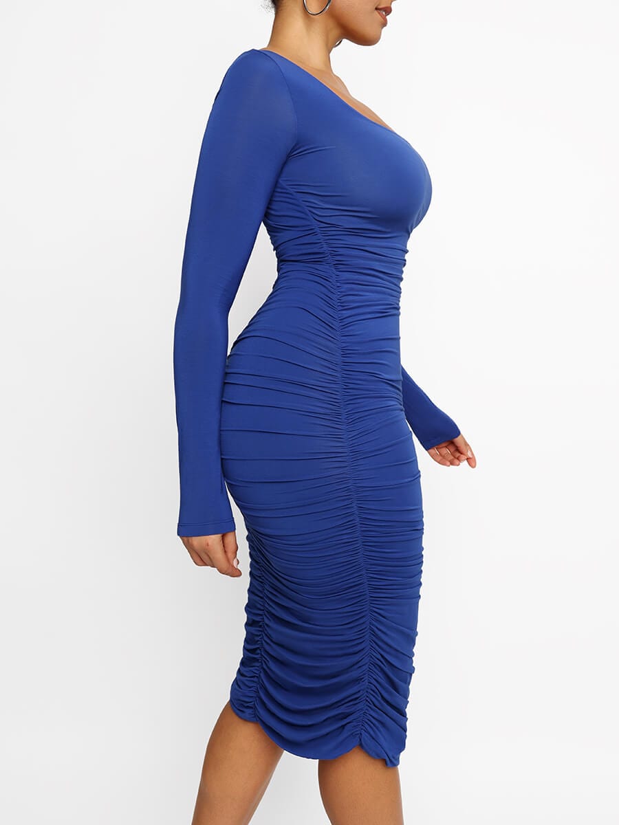 Long-sleeve Shaping Dress