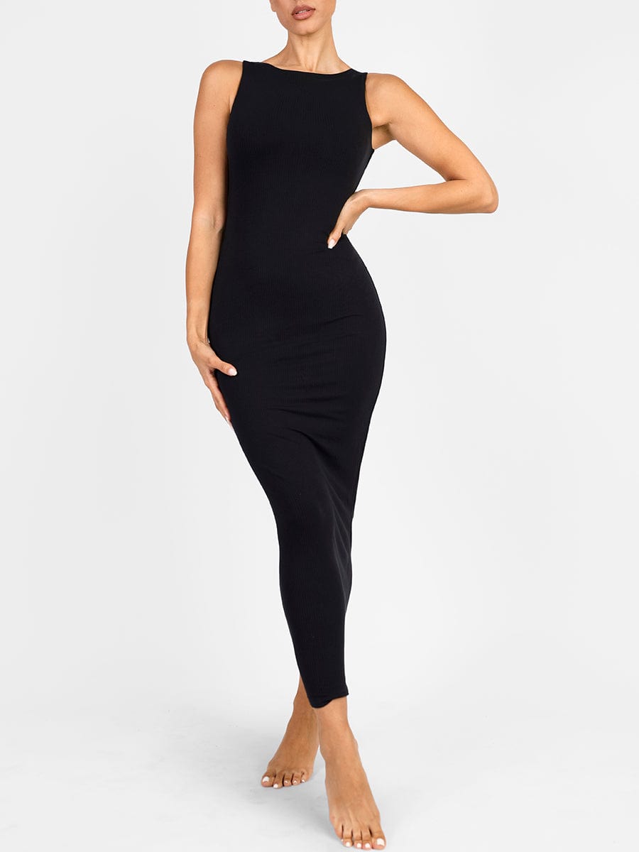 Crew Collar Shaping Dress