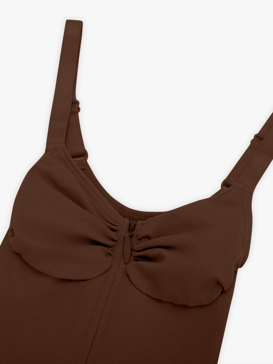Zip Plunge Seamless Bodysuit