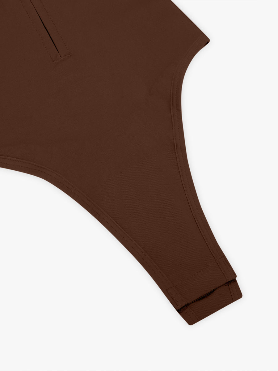 Zip Plunge Seamless Bodysuit