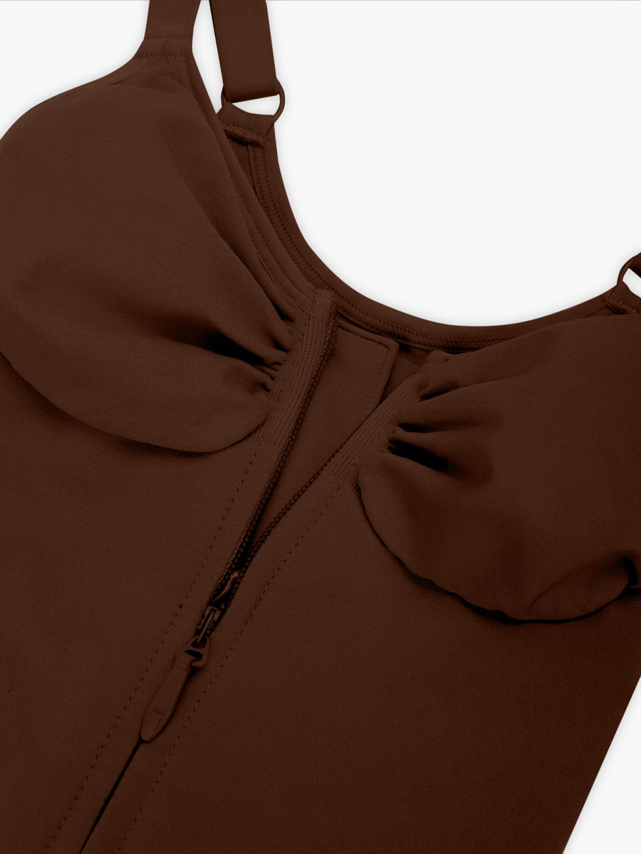 Zip Plunge Seamless Bodysuit