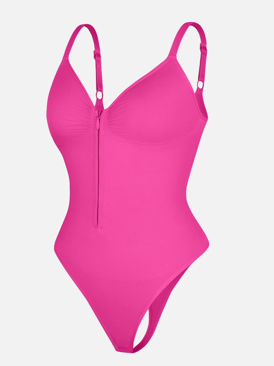 Zip Plunge Seamless Bodysuit