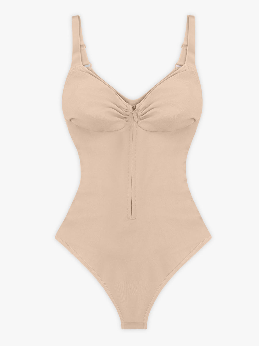Zip Plunge Seamless Bodysuit