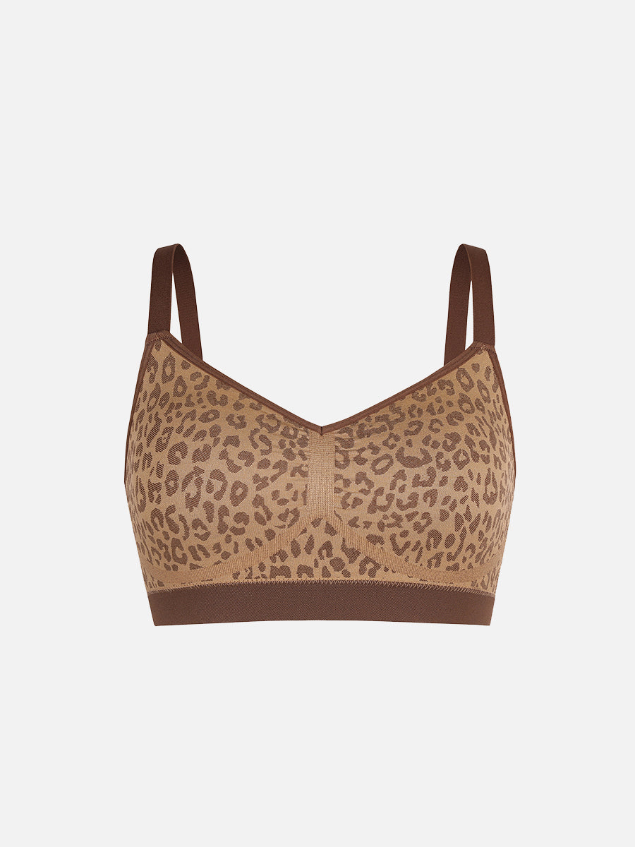 Leopard Print Support Bra