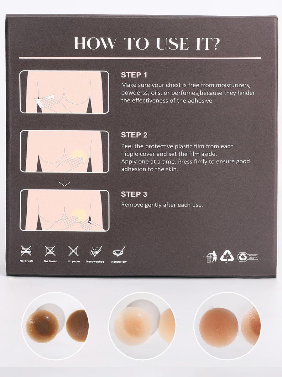 Adhesive Reusable Nipple Covers