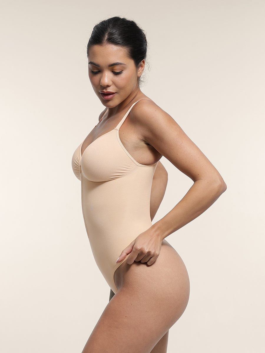 Zip Plunge Seamless Bodysuit