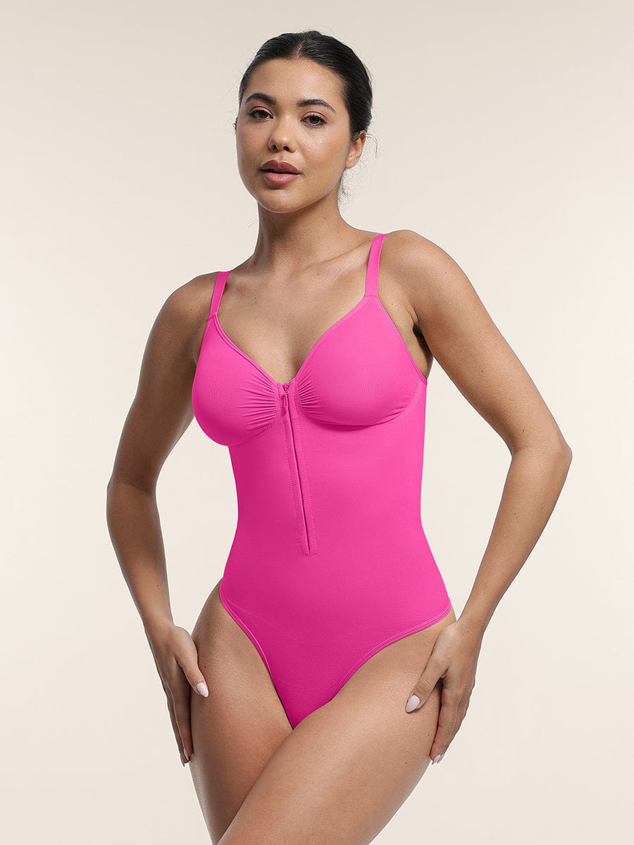 Zip Plunge Seamless Bodysuit