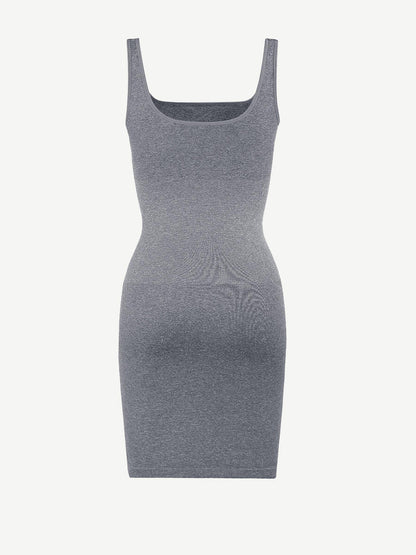 🌿 Eco-Friendly Square-Neck Dress