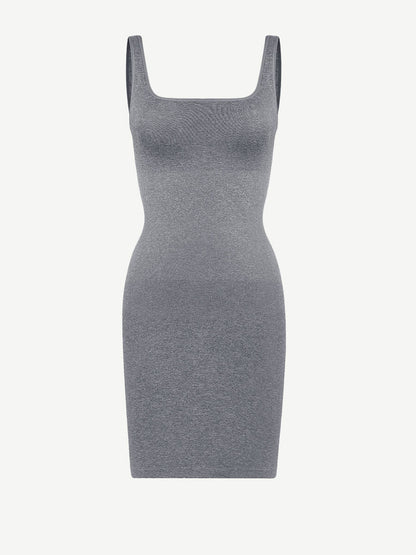 🌿 Eco-Friendly Square-Neck Dress