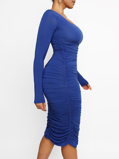 Long-sleeve Shaping Dress