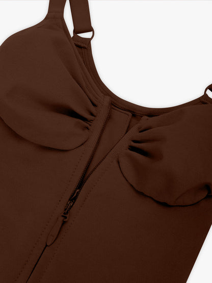 Zip Plunge Seamless Bodysuit