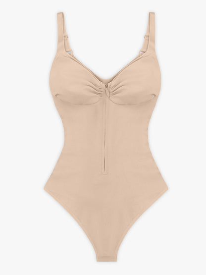 Zip Plunge Seamless Bodysuit