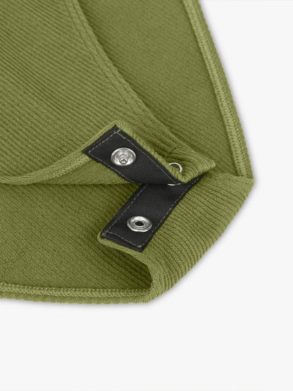Seamless Ribbed Zip-Up Bodysuit
