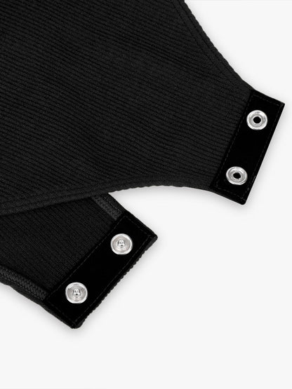 Seamless Ribbed Zip-Up Bodysuit