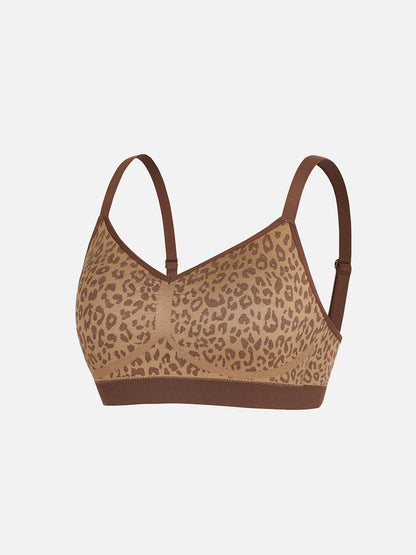 Leopard Print Support Bra
