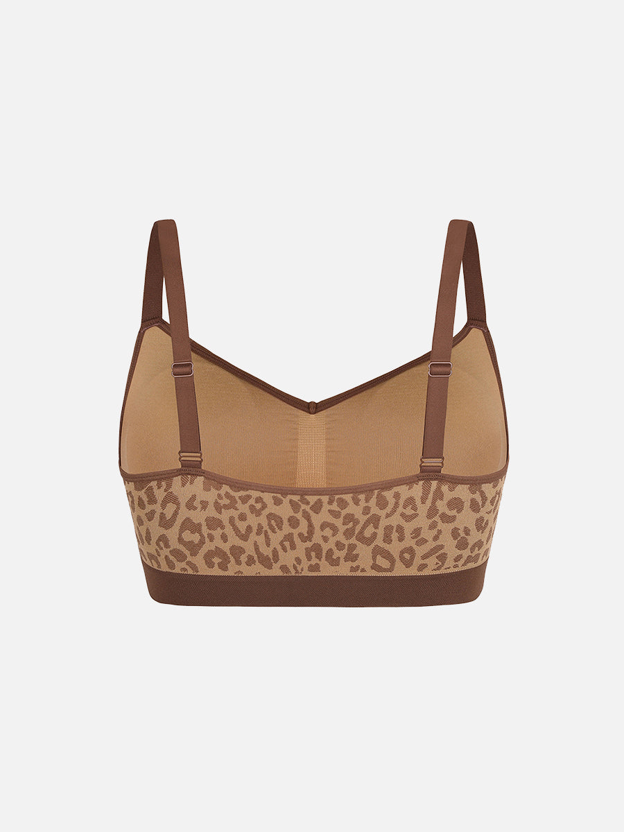 Leopard Print Support Bra