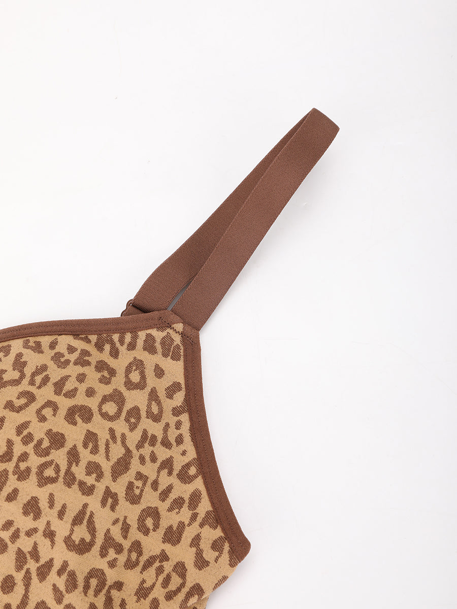 Leopard Print Support Bra