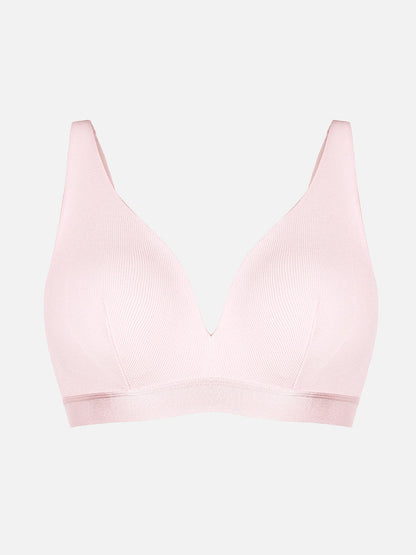 Ribbed V-Neck Modal Bralette with Removable Pads