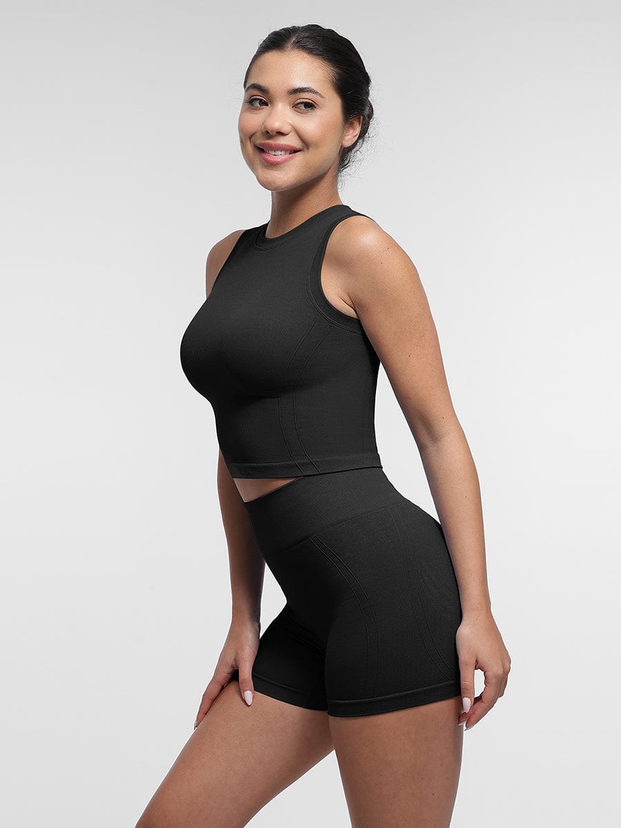Seamless High-Waist Shaping Shorts