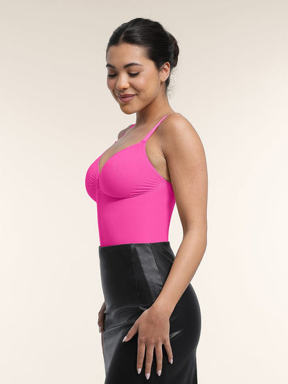 Zip Plunge Seamless Bodysuit
