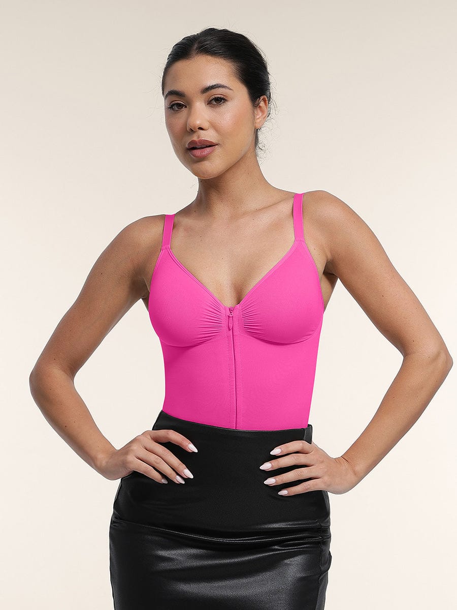 Zip Plunge Seamless Bodysuit