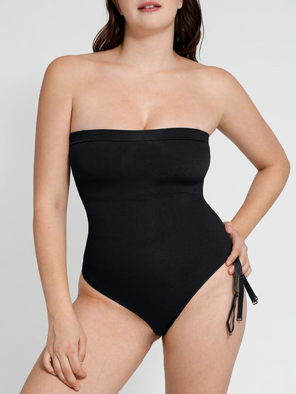 🌿 Eco-friendly Sculpt Thong Bodysuit (Strap Removable)