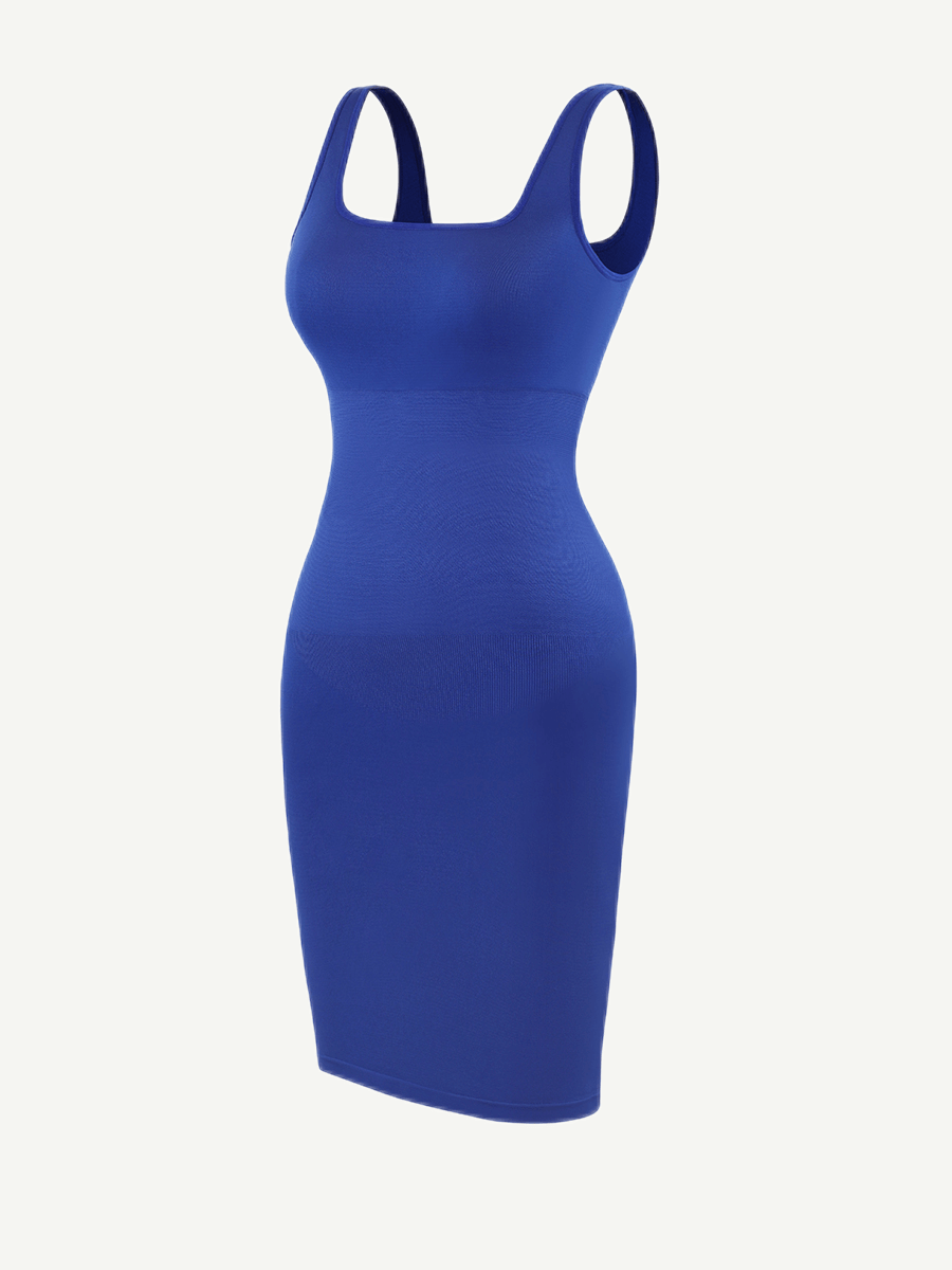 🌿 Eco-Friendly Square-Neck Dress