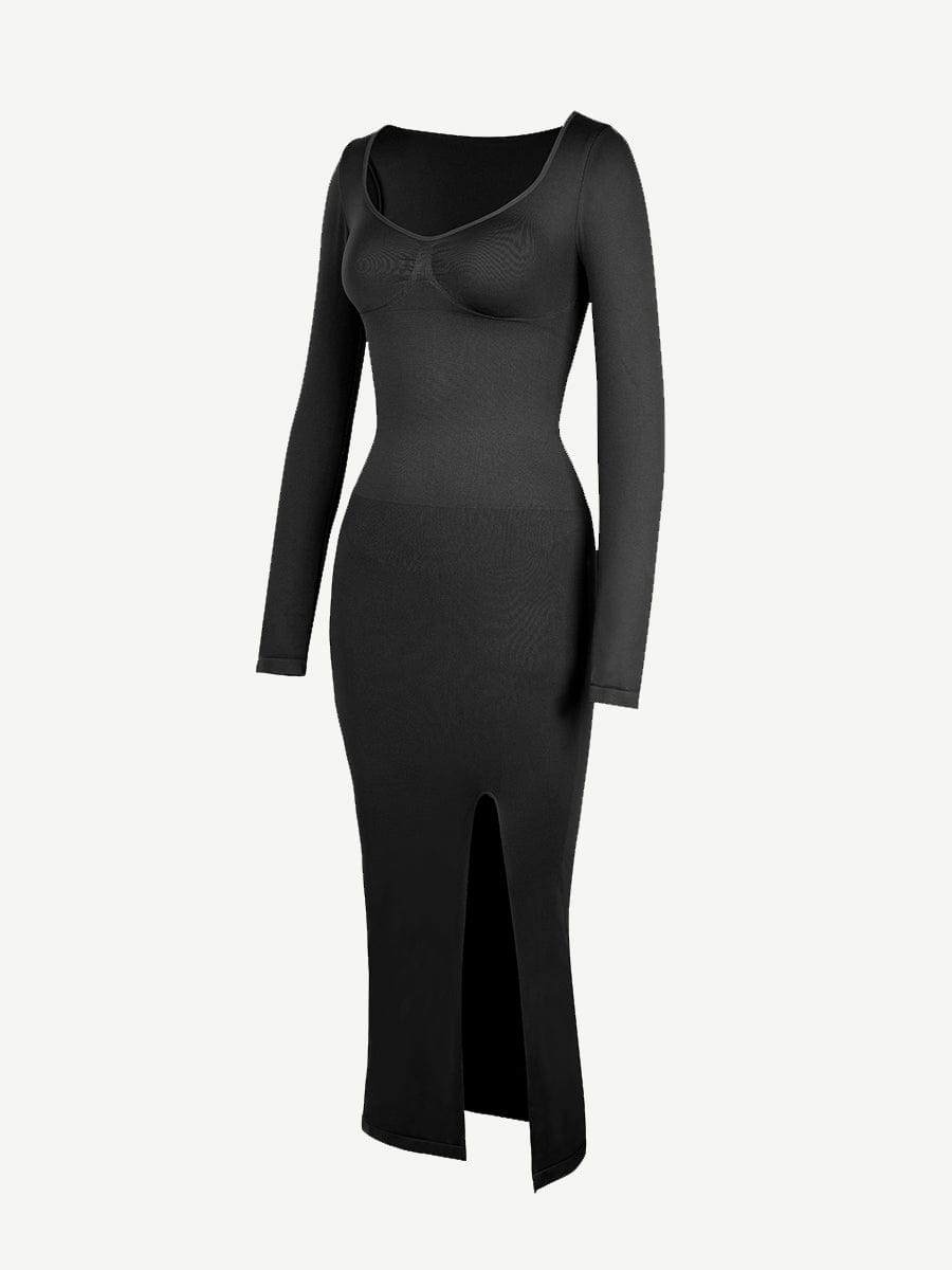 🌿 Eco-Friendly Shaper Dress - High Slit