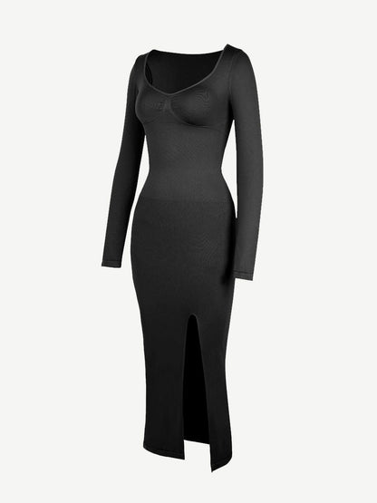 🌿 Eco-Friendly Shaper Dress - High Slit