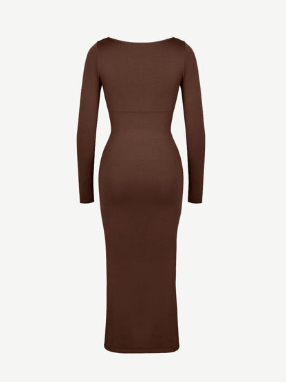 🌿 Eco-Friendly Shaper Dress - High Slit