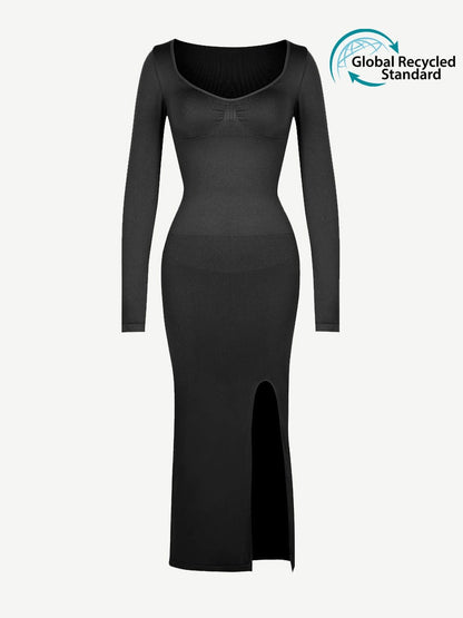 🌿 Eco-Friendly Shaper Dress - High Slit