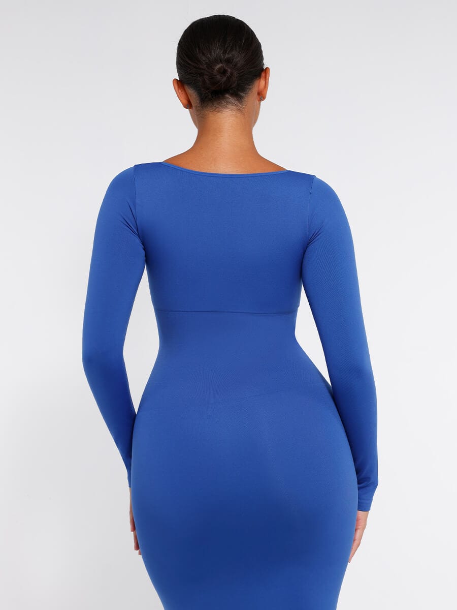 🌿 Eco-Friendly Shaper Dress - High Slit
