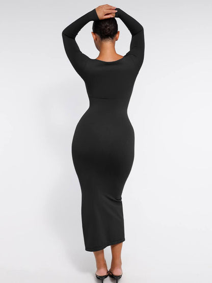 🌿 Eco-Friendly Shaper Dress - High Slit