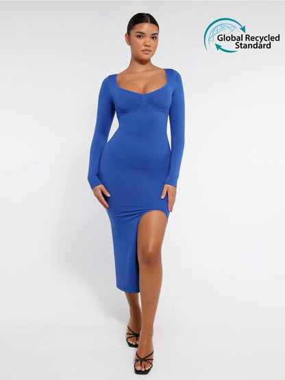 🌿 Eco-Friendly Shaper Dress - High Slit